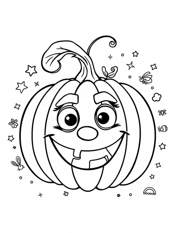 pumpkin coloring page fun