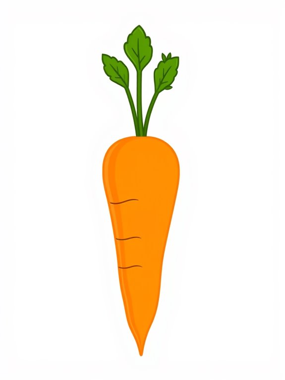 simple carrot illustration design