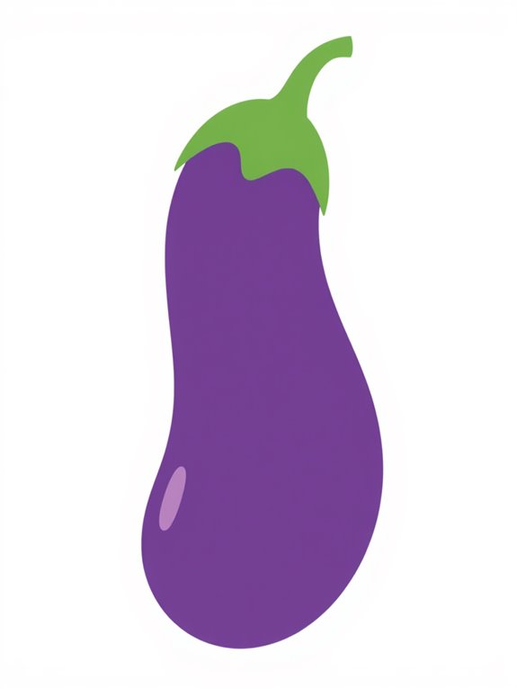 simple eggplant graphic design