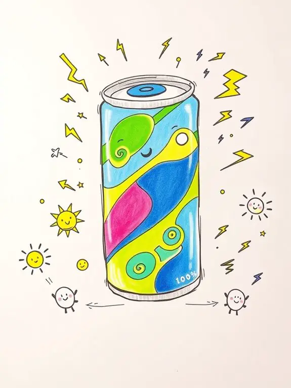 simple energy drink illustration