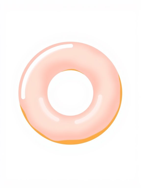 simple glazed donut illustration