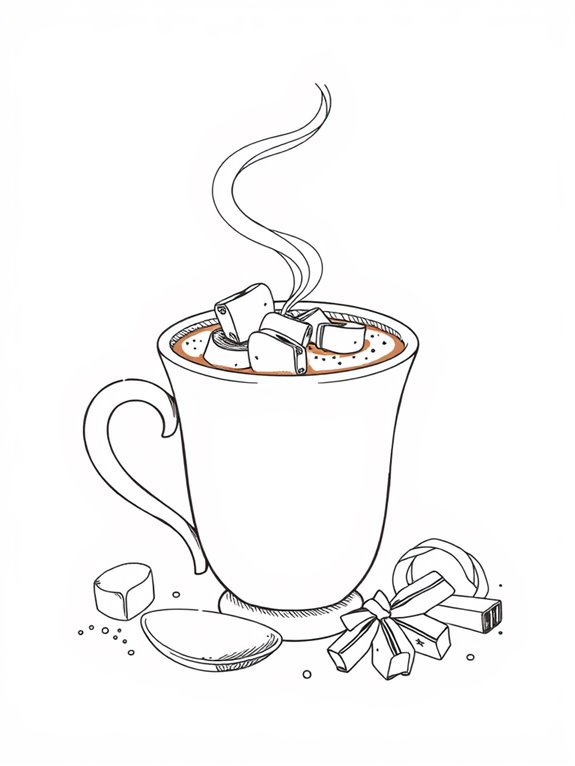 simple hot chocolate art