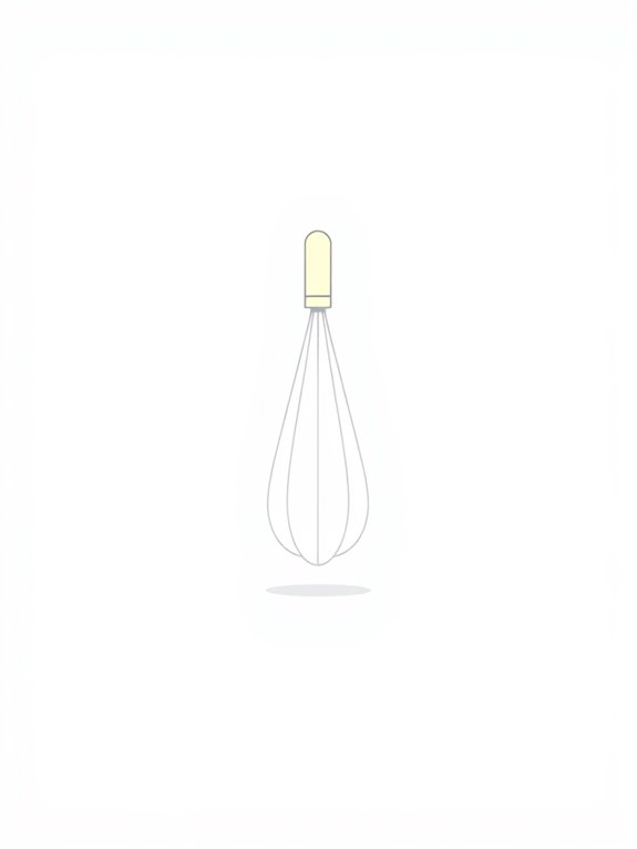 simple whisk clipart design
