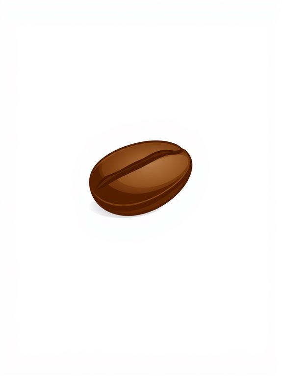 single coffee bean illustration