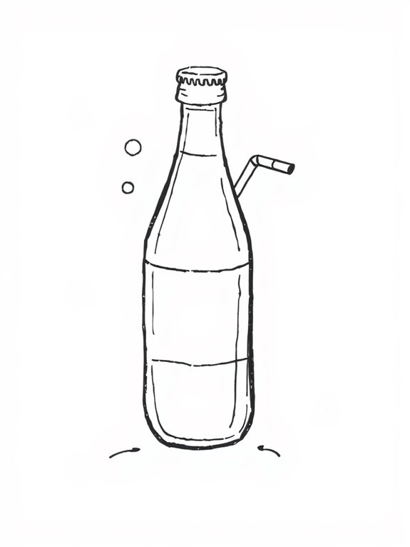 soda bottle illustration guide
