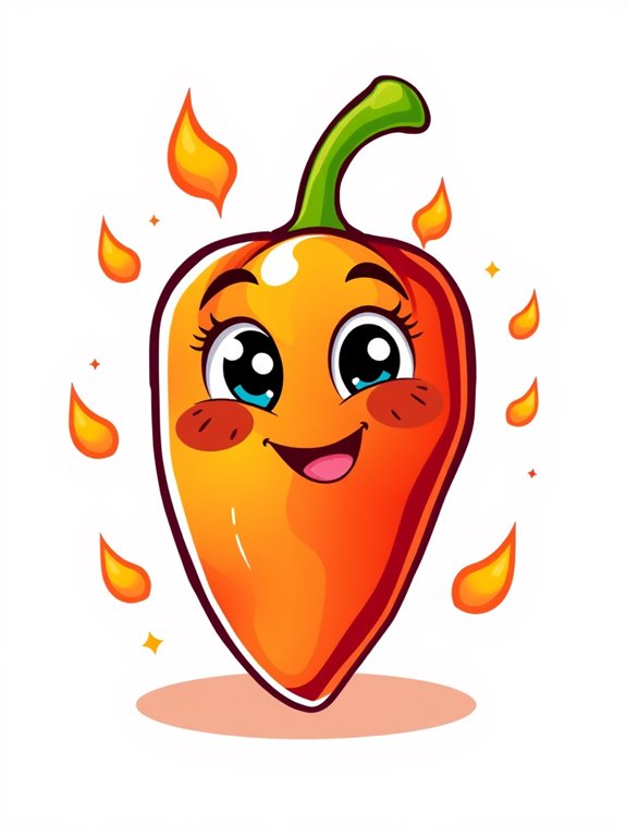spicy cartoon chili pepper