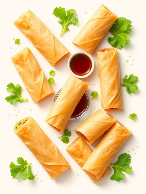 spring roll design clipart