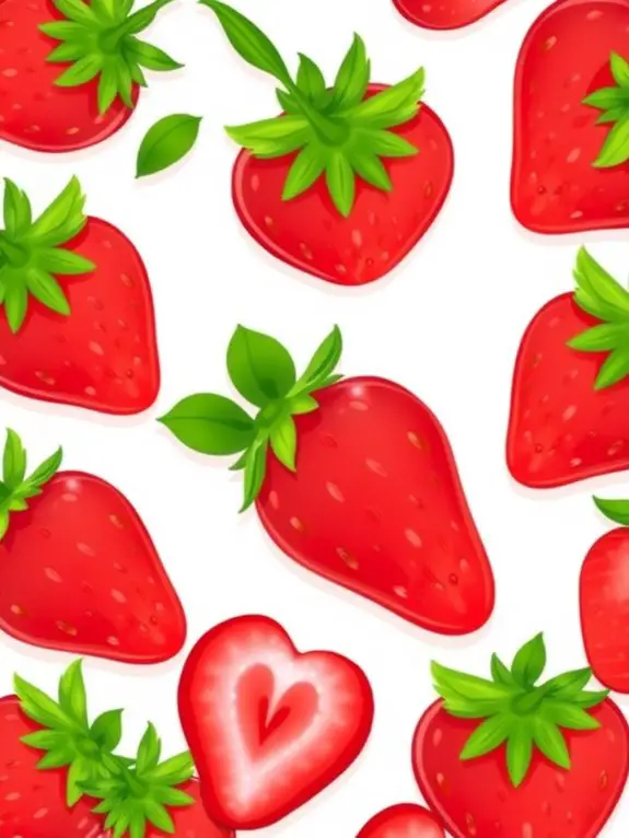 strawberry fruit illustration collection