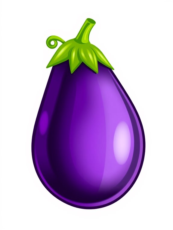 stylized eggplant art design