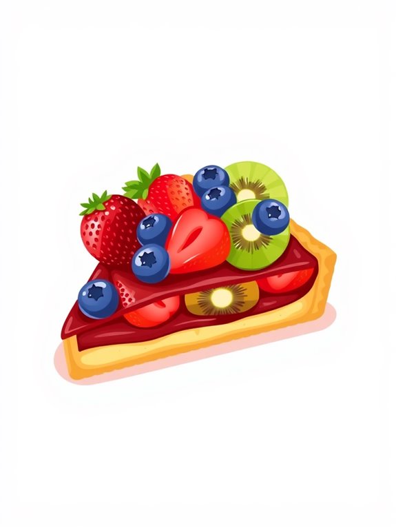 tart slice illustration graphic