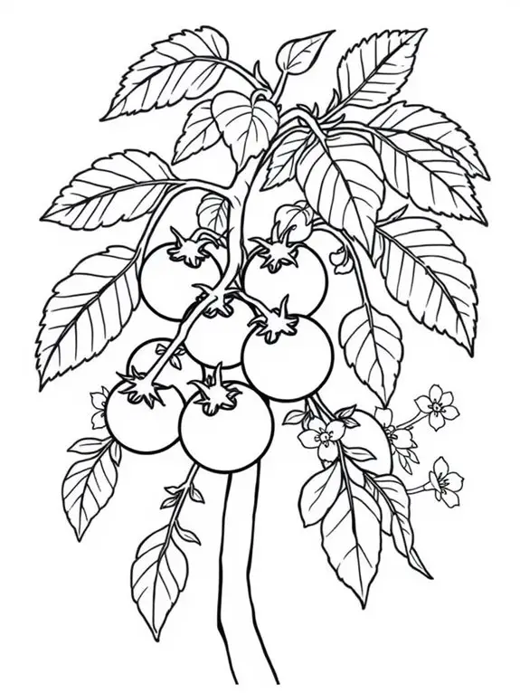 tomato plant coloring activity