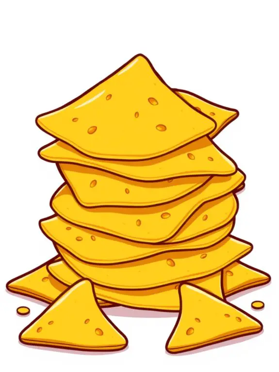 tortilla chip illustration design