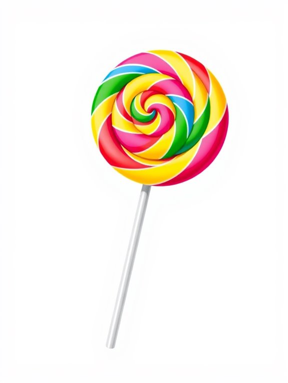 vibrant candy illustration design