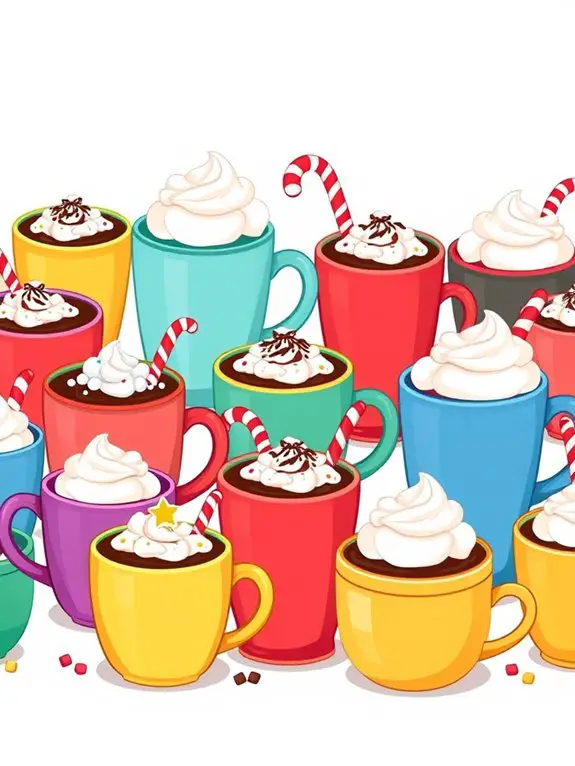 vibrant cocoa mug illustrations
