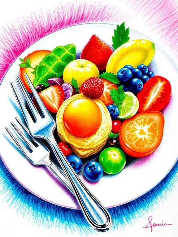 vibrant color pencil art