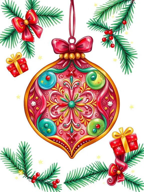 vibrant decorated cookie illustration