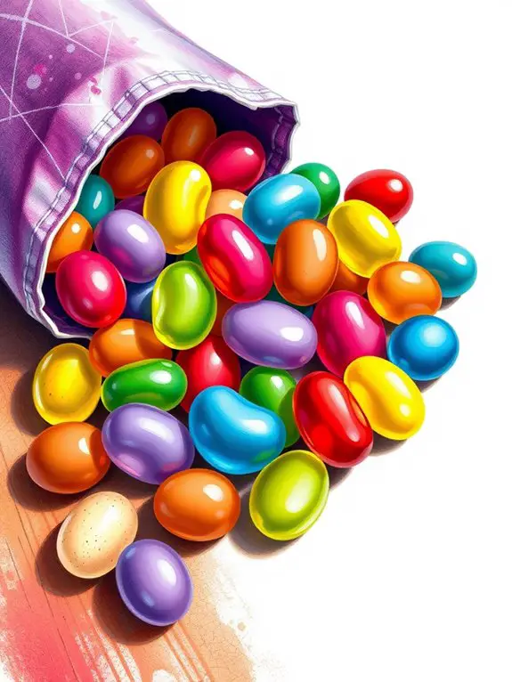 vibrant jellybean art creation