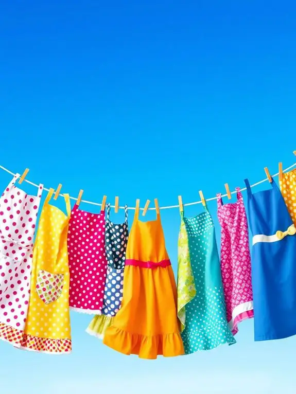 vibrant kitchen apron design