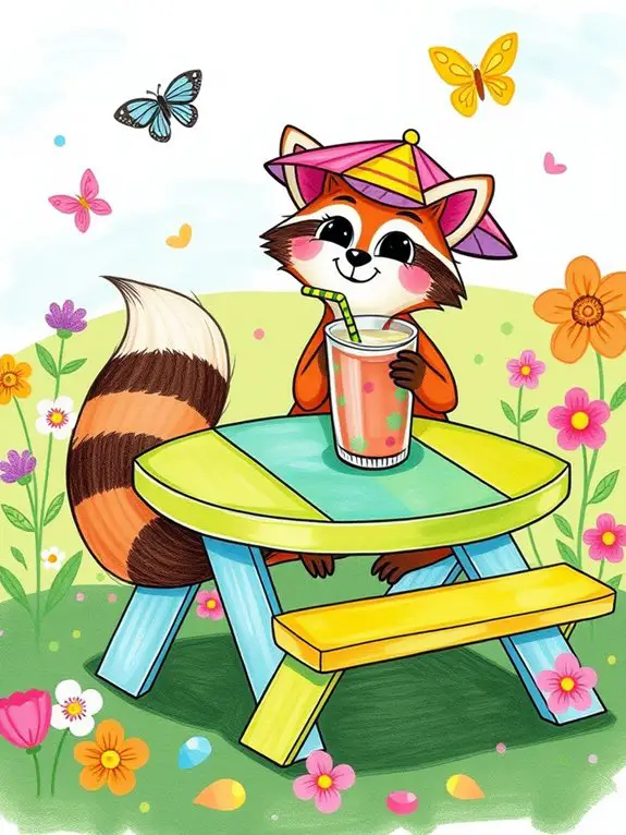 whimsical animal smoothie delight