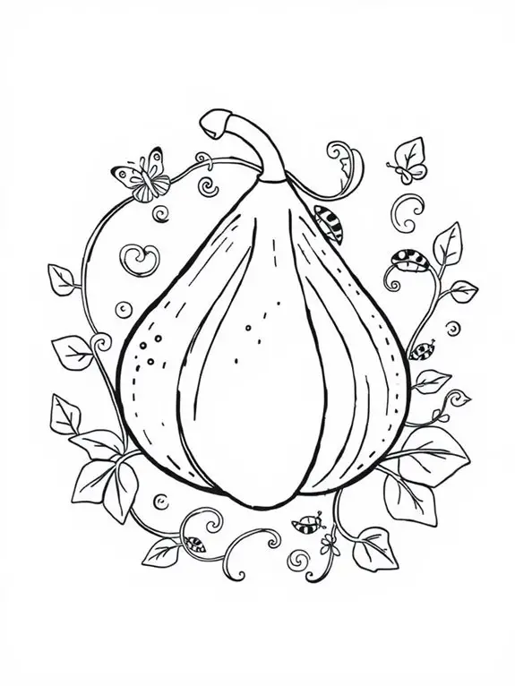 whimsical fig coloring activity