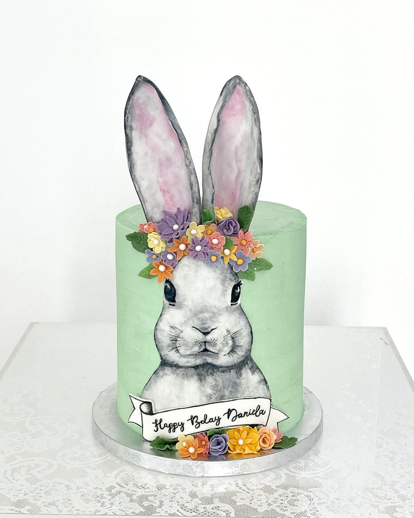 Adorable Bunny Cake Design for a Whimsical Celebration