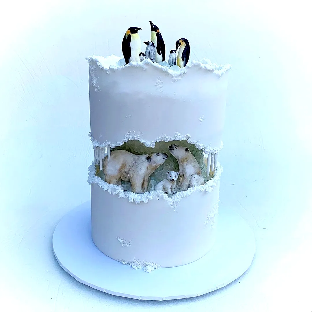 Adorable Christmas Cake for a Winter Wonderland Celebration