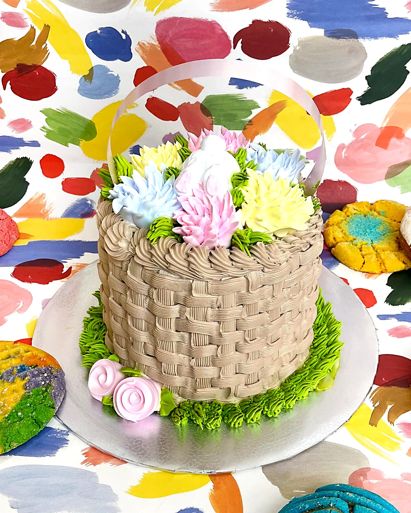 Adorable Easter Basket Cake for a Colorful Spring Celebration