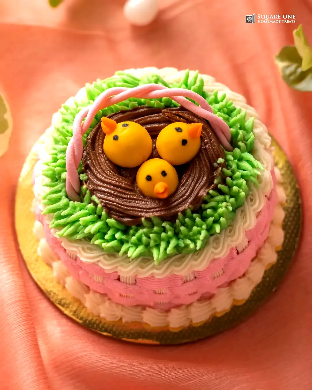 Adorable Easter Basket Cake for a Fun Spring Celebration