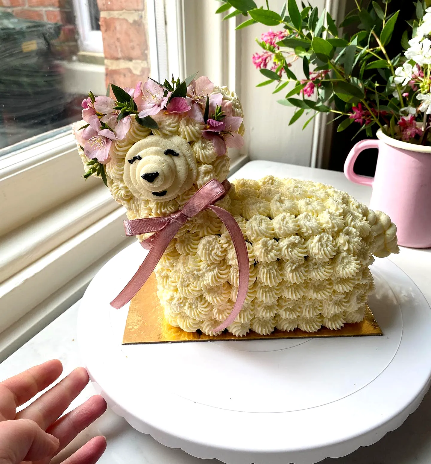 Adorable Easter Cake Decorating Ideas Featuring a Whimsical Lamb Design