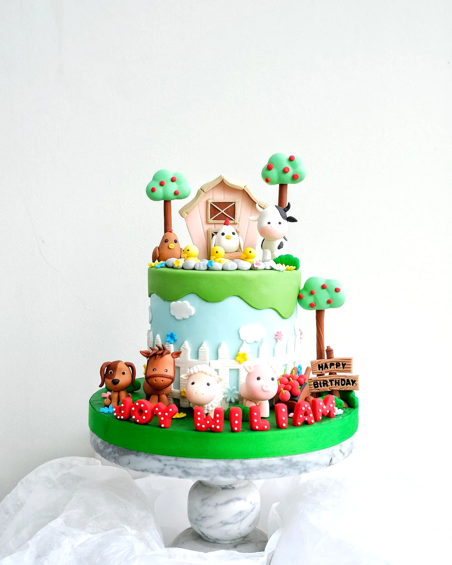 Adorable Farming Birthday Cake for a Cheerful Celebration