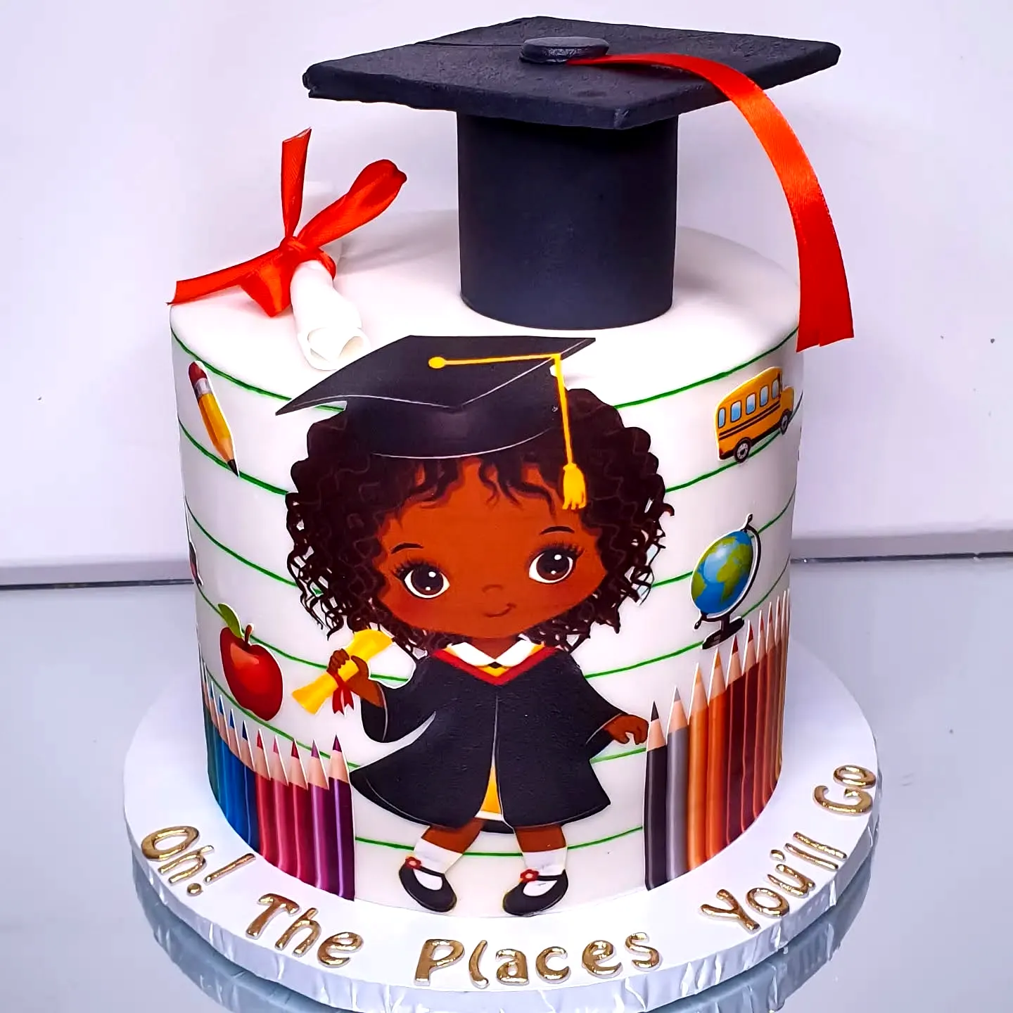 Adorable Kindergarten Graduation Cake for a Colorful Celebration