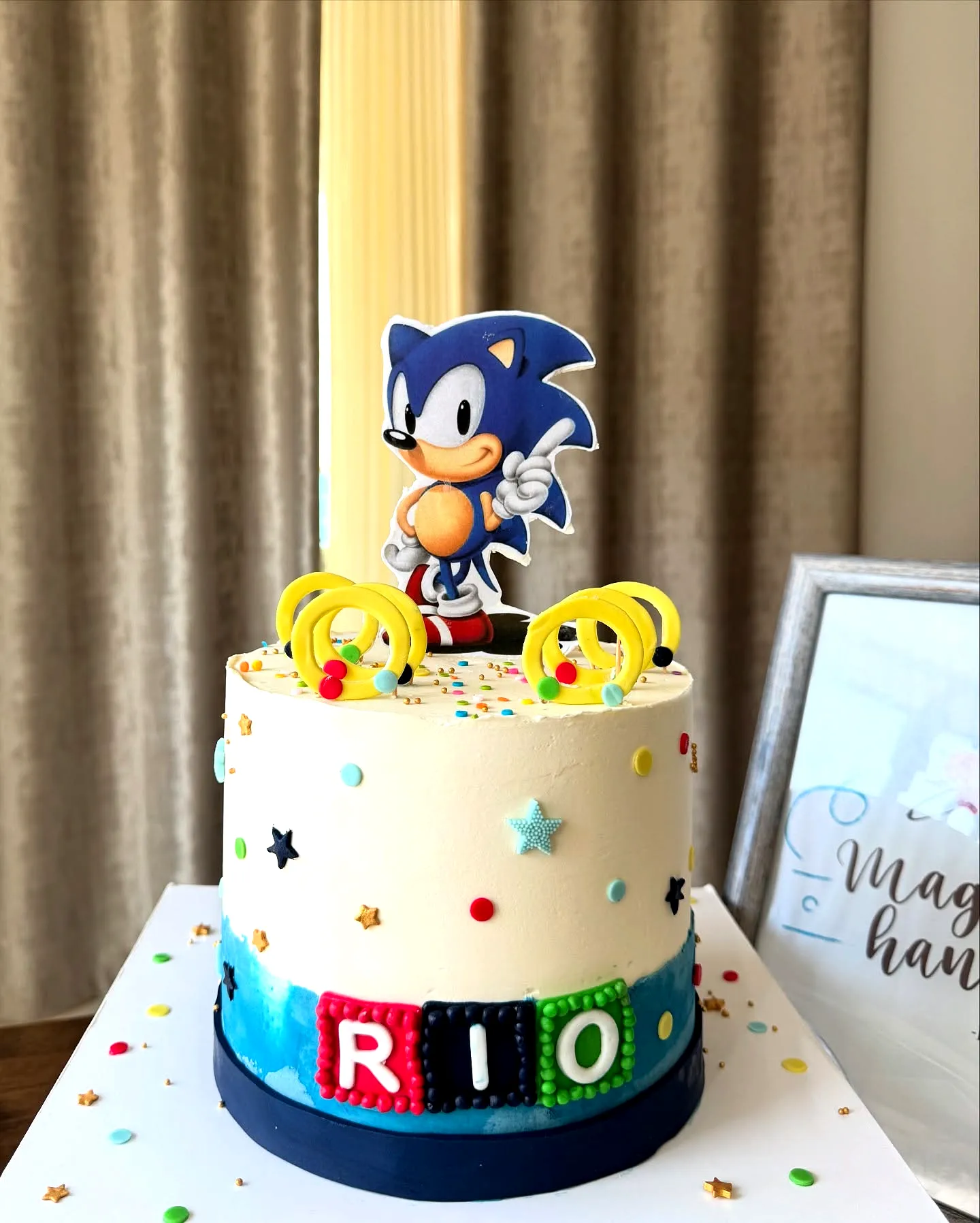 Adorable Sonic Birthday Cake for a Fun Celebration