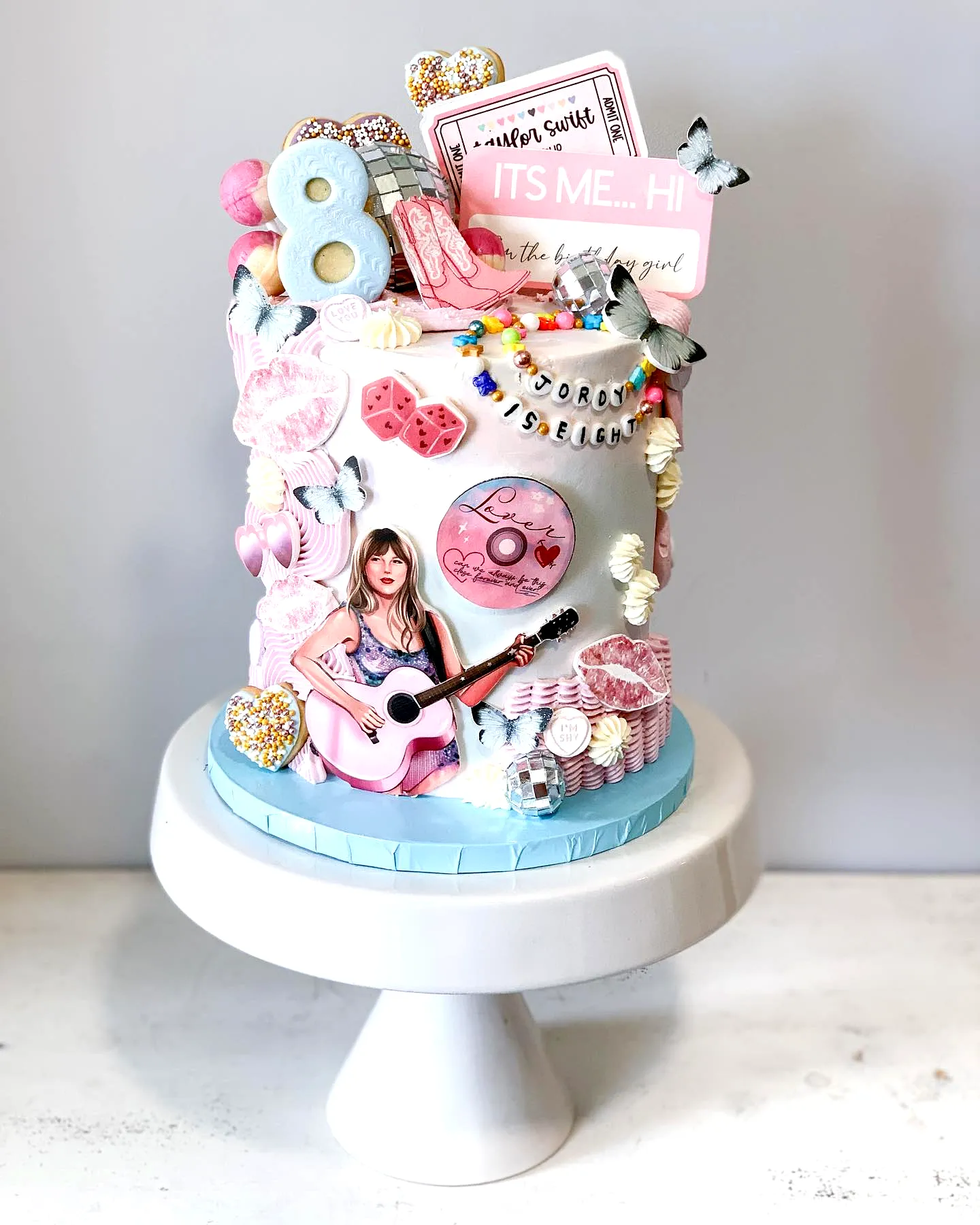 Adorable Taylor Swift Birthday Cake for a Colorful Celebration