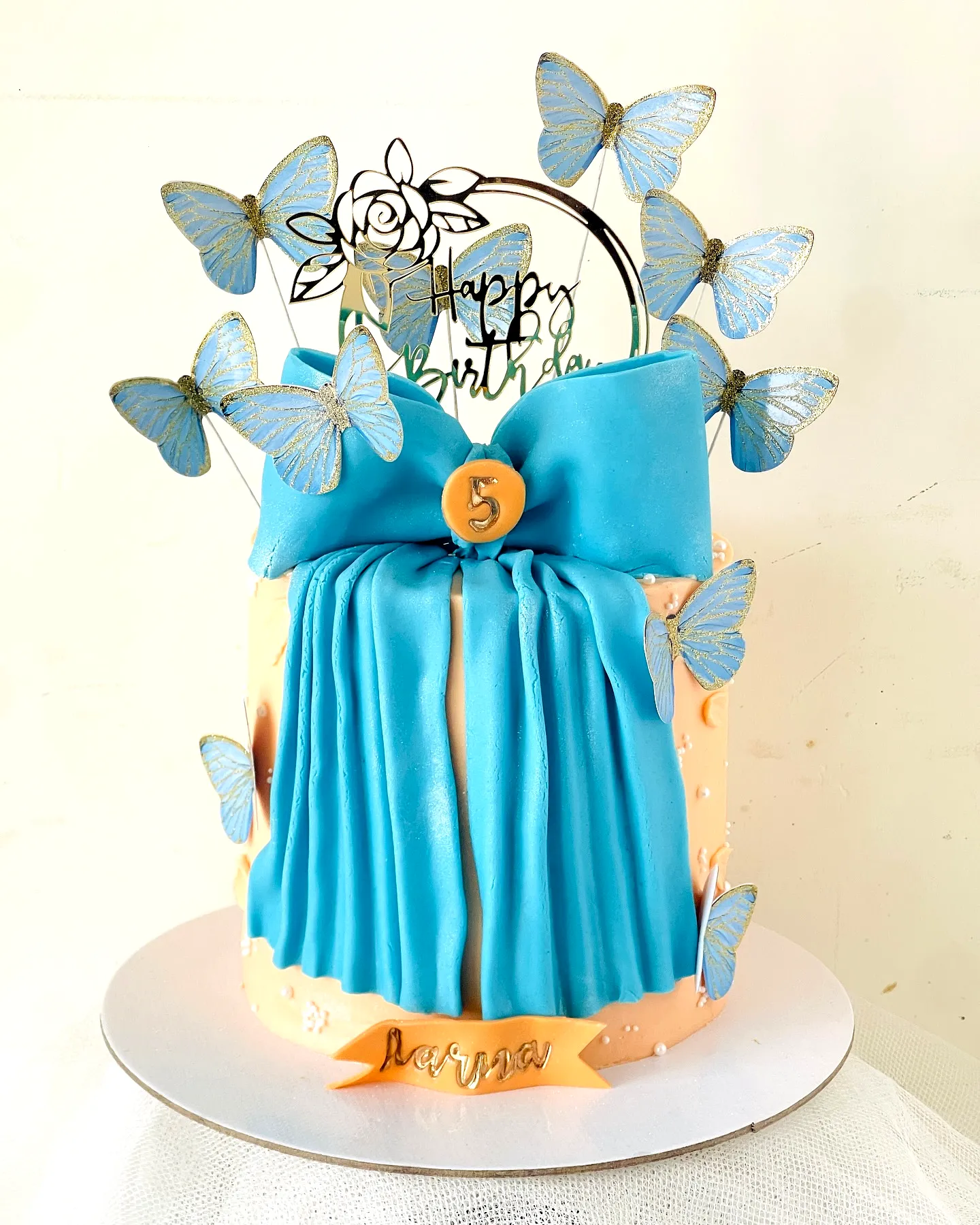 Charming Butterfly Birthday Cake for a Whimsical Celebration