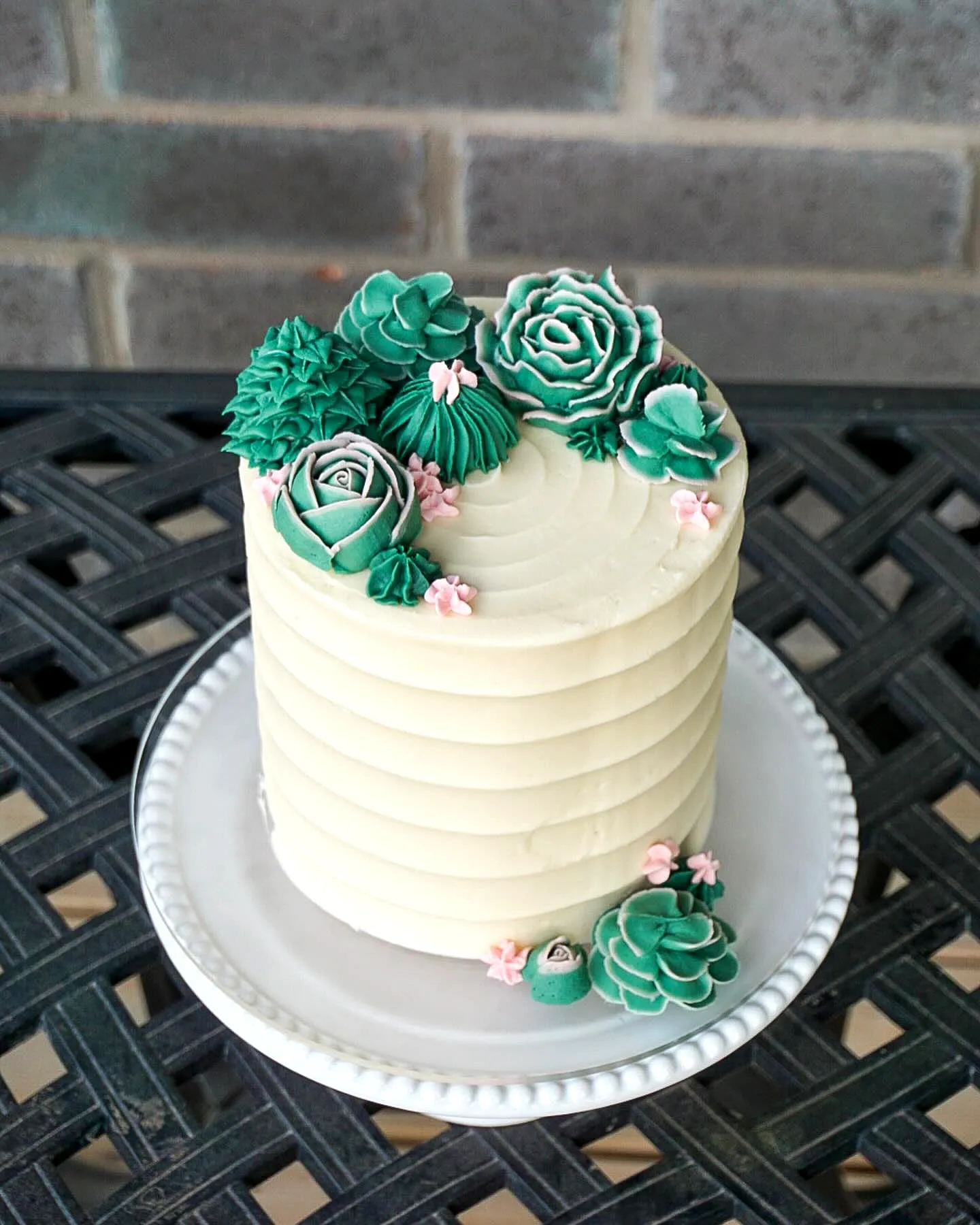 Charming Green Birthday Cake for a Delightful Celebration