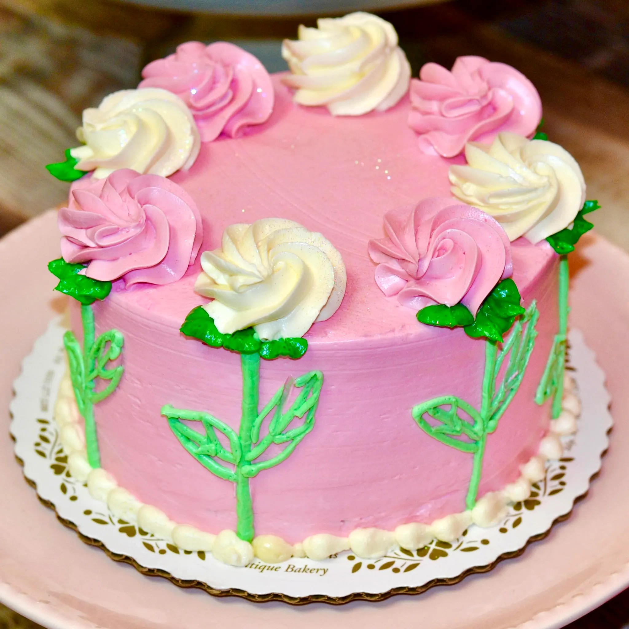 Charming Pink Buttercream Easter Cake for a Lovely Celebration