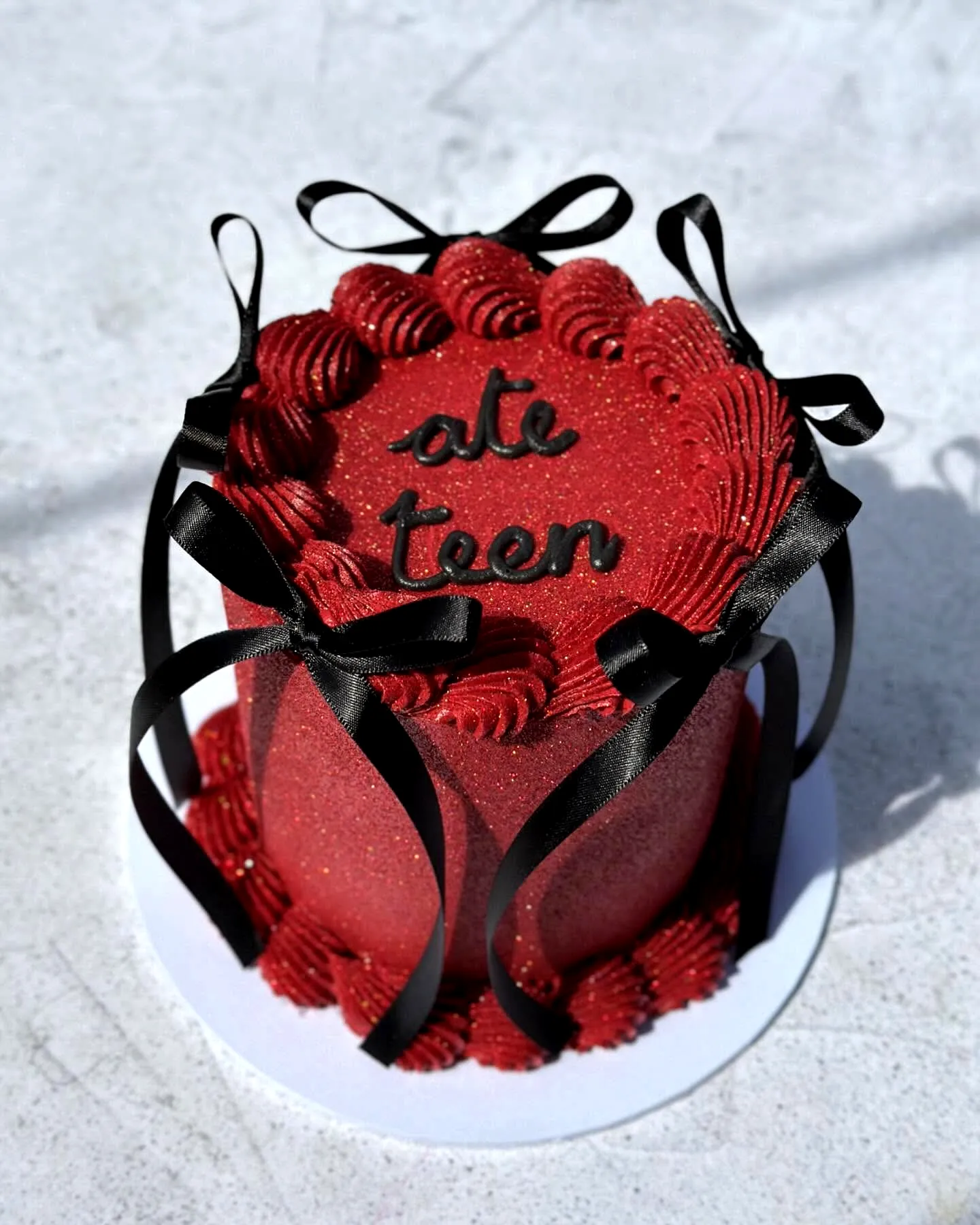 Charming Red Velvet Cake for Unique 18th Birthday Celebrations
