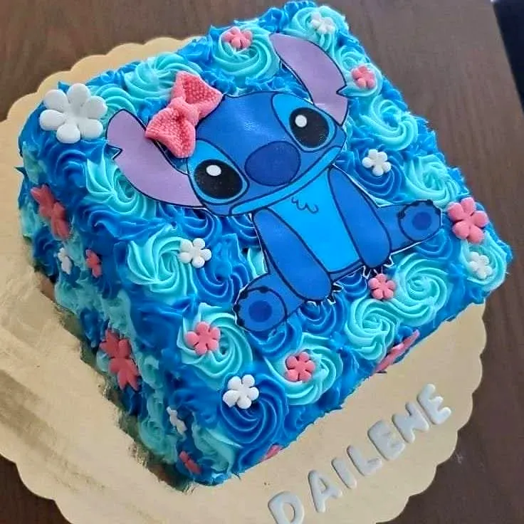 Colorful Blue Birthday Cake Design for a Fun Themed Celebration