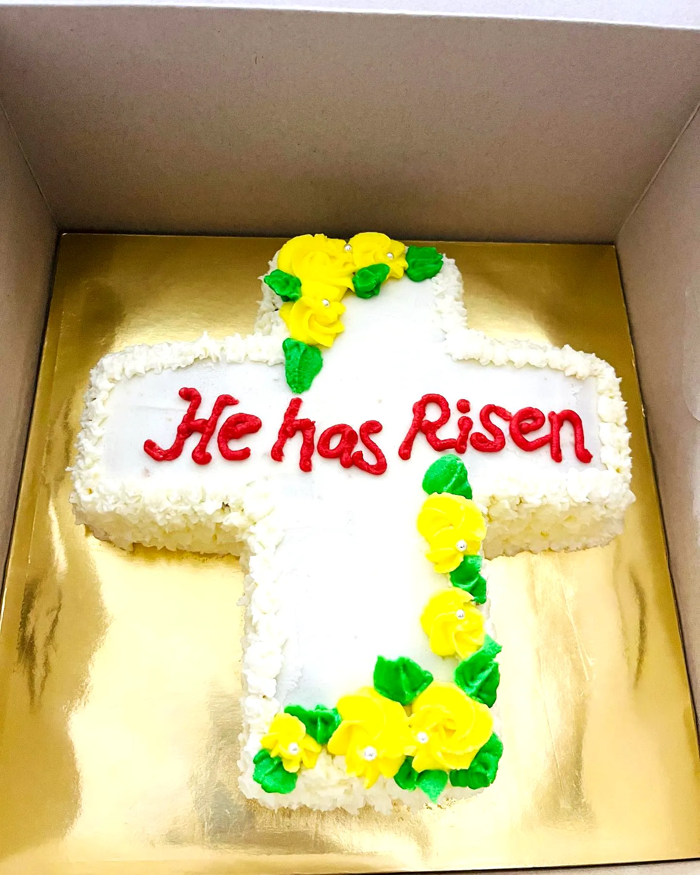 Colorful Easter Cross Cake for a Joyous Celebration
