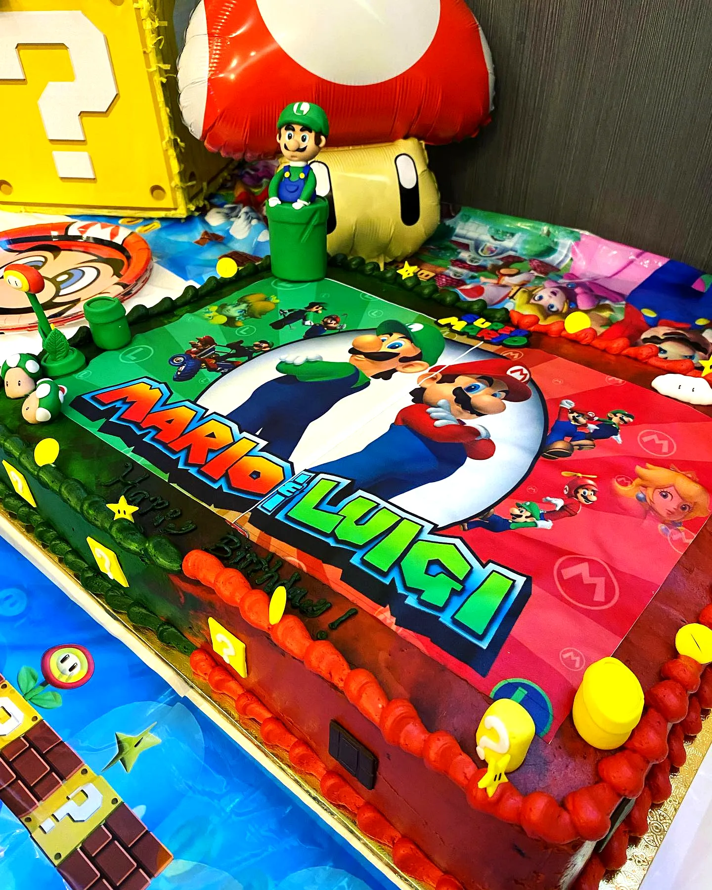 Colorful Mario Birthday Cake Design for a Fun Celebration