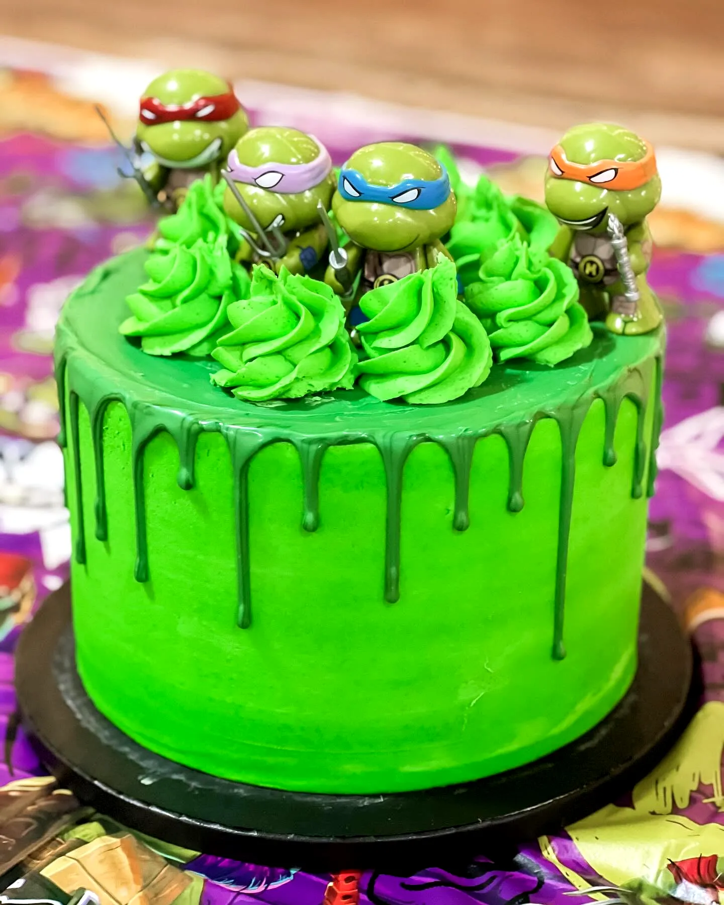 Colorful Ninja Turtle Birthday Cake Design for a Fun Celebration