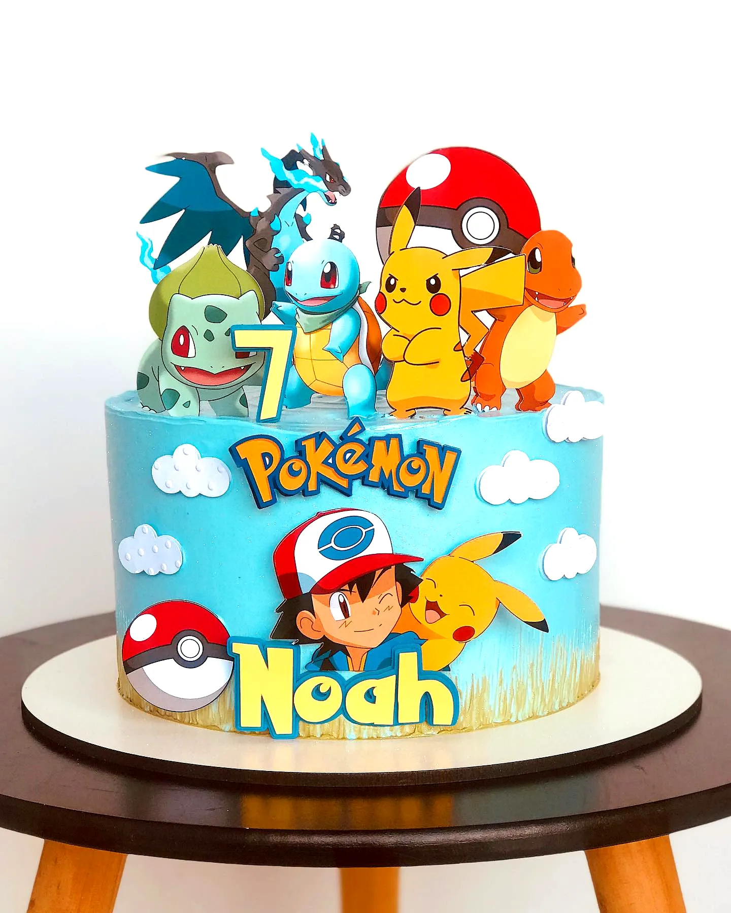 Colorful Pokemon Cake Design for a Fun Birthday Celebration
