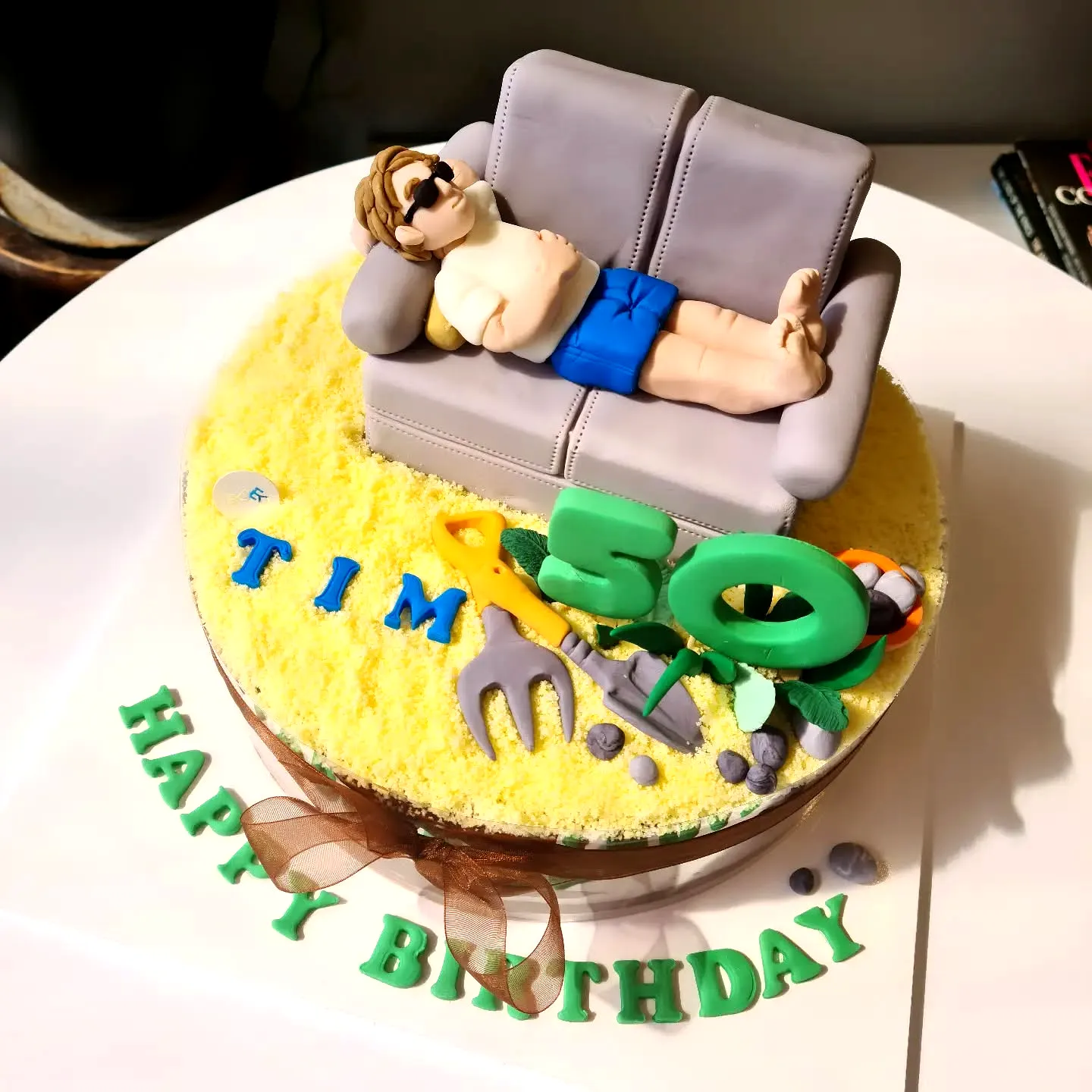 Creative 50th Birthday Cake Ideas for Men with Fun Beach Theme