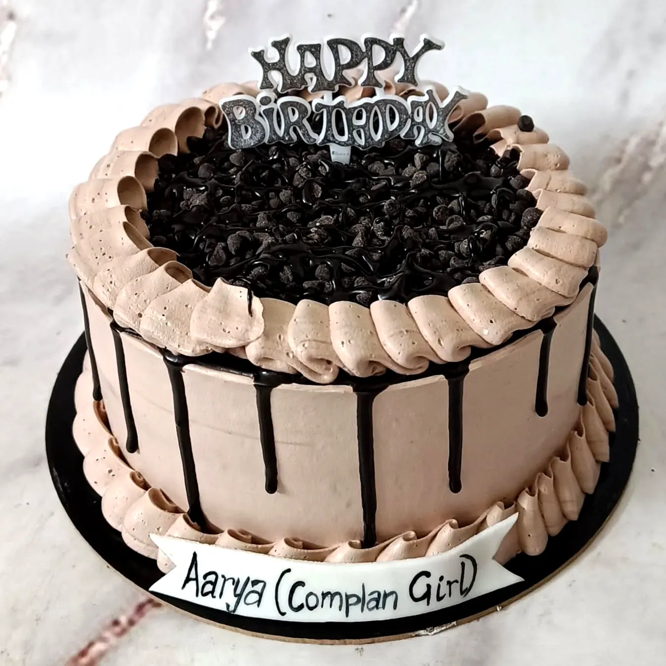 Creative Chocolate Birthday Cake Design with Glossy Ganache and Fun Toppings