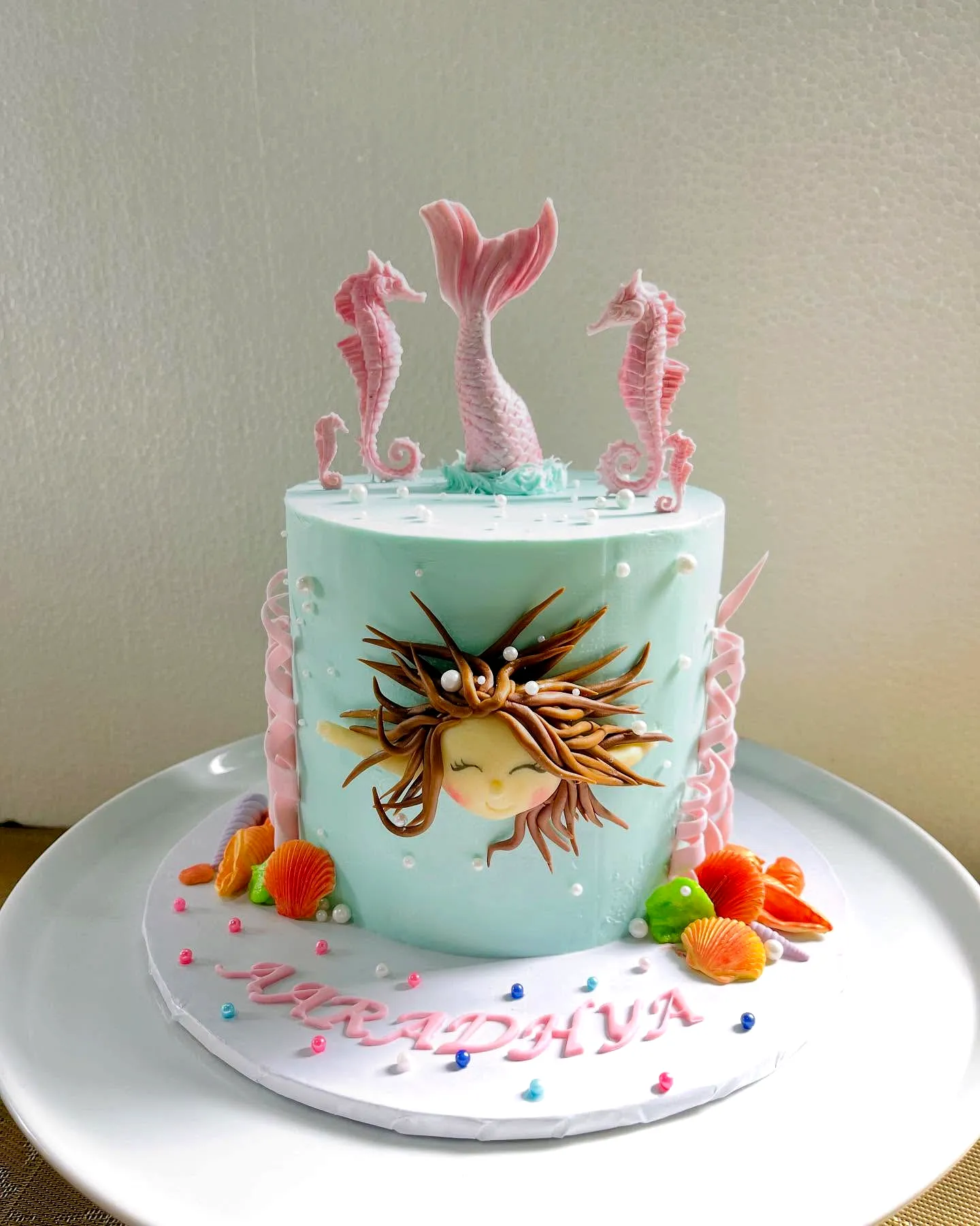 Creative mermaid birthday cake for a whimsical underwater celebration