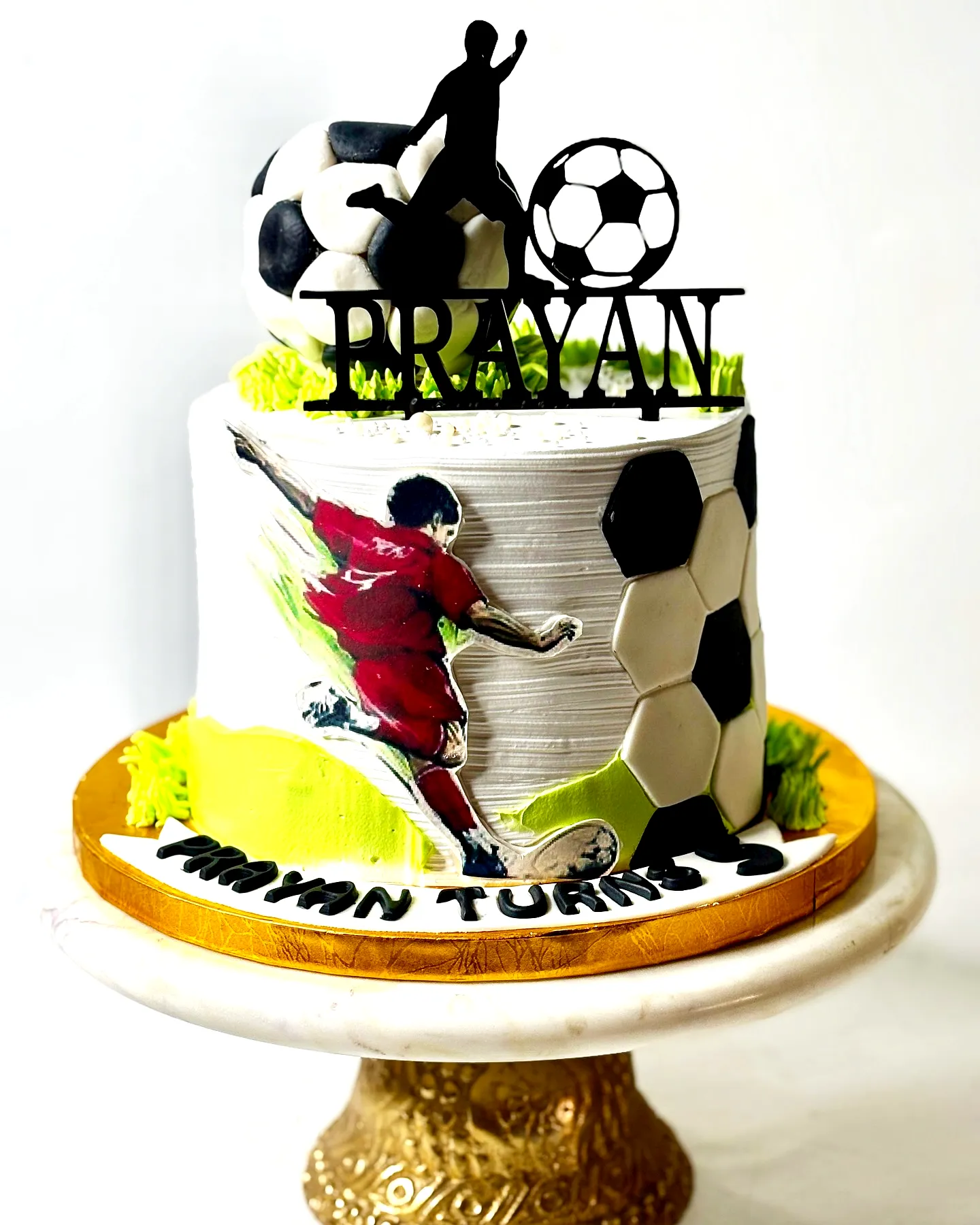 Creative soccer birthday cake design for a fun celebration