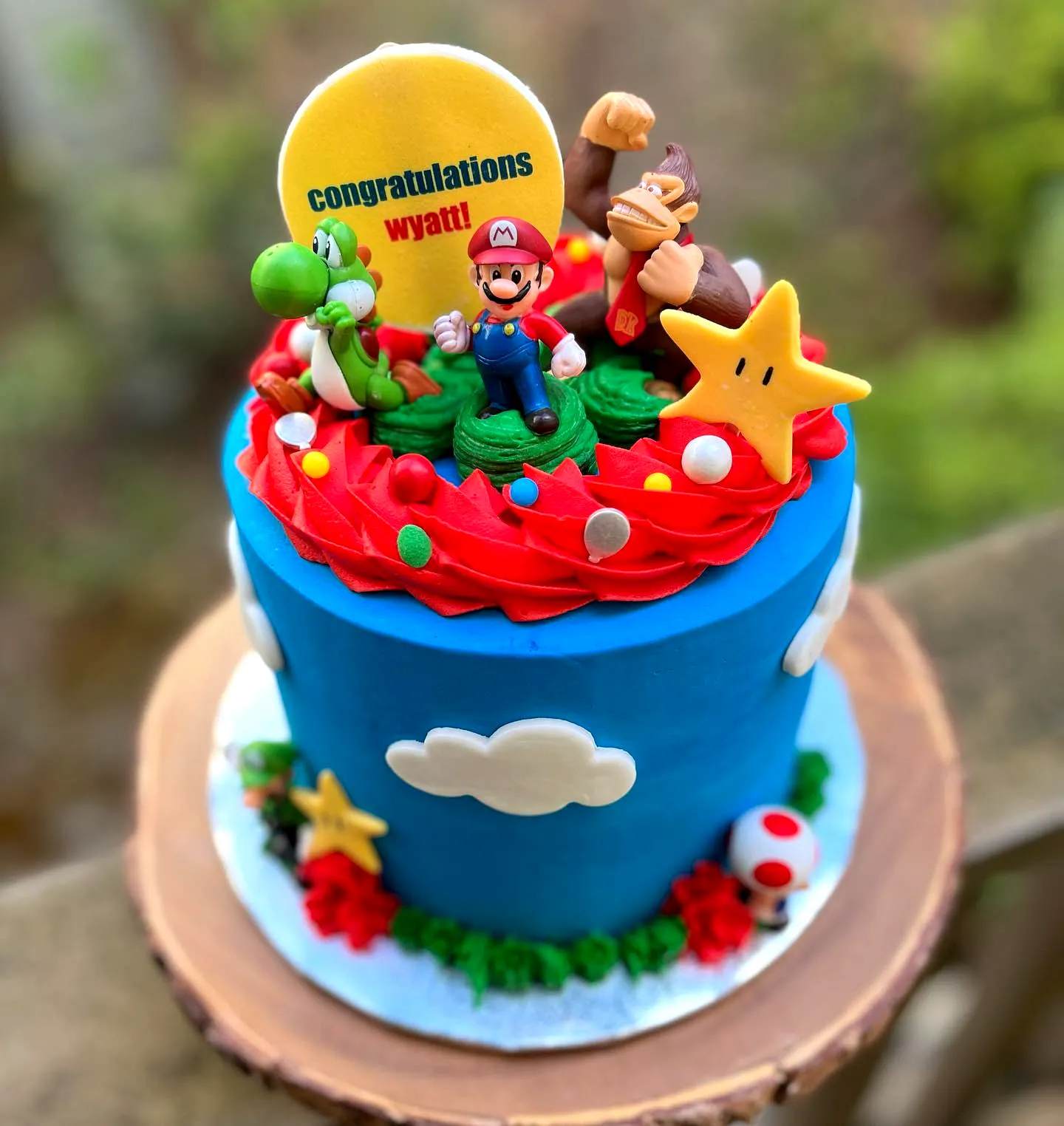 Creative Super Mario Kindergarten Graduation Cake Design for a Fun Celebration