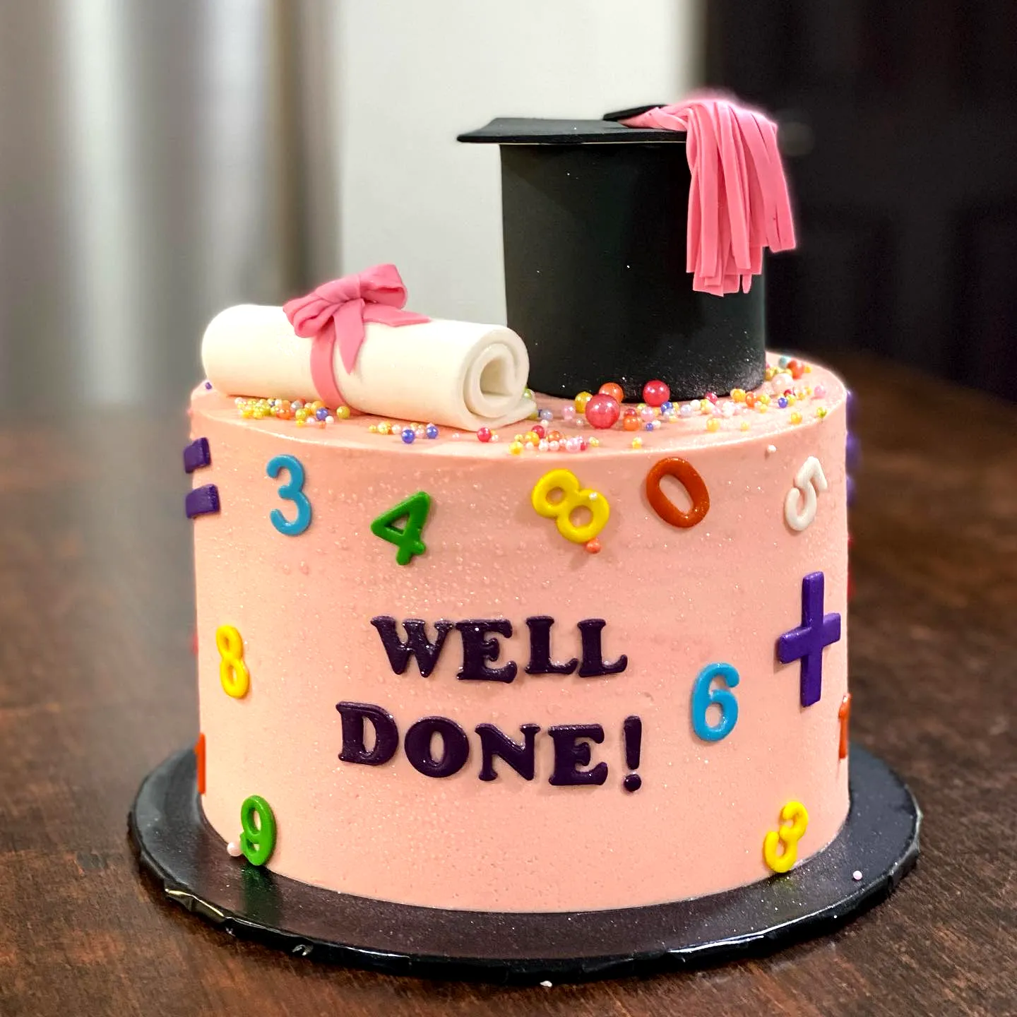 Cute and Colorful Kindergarten Graduation Cake Design for a Memorable Celebration