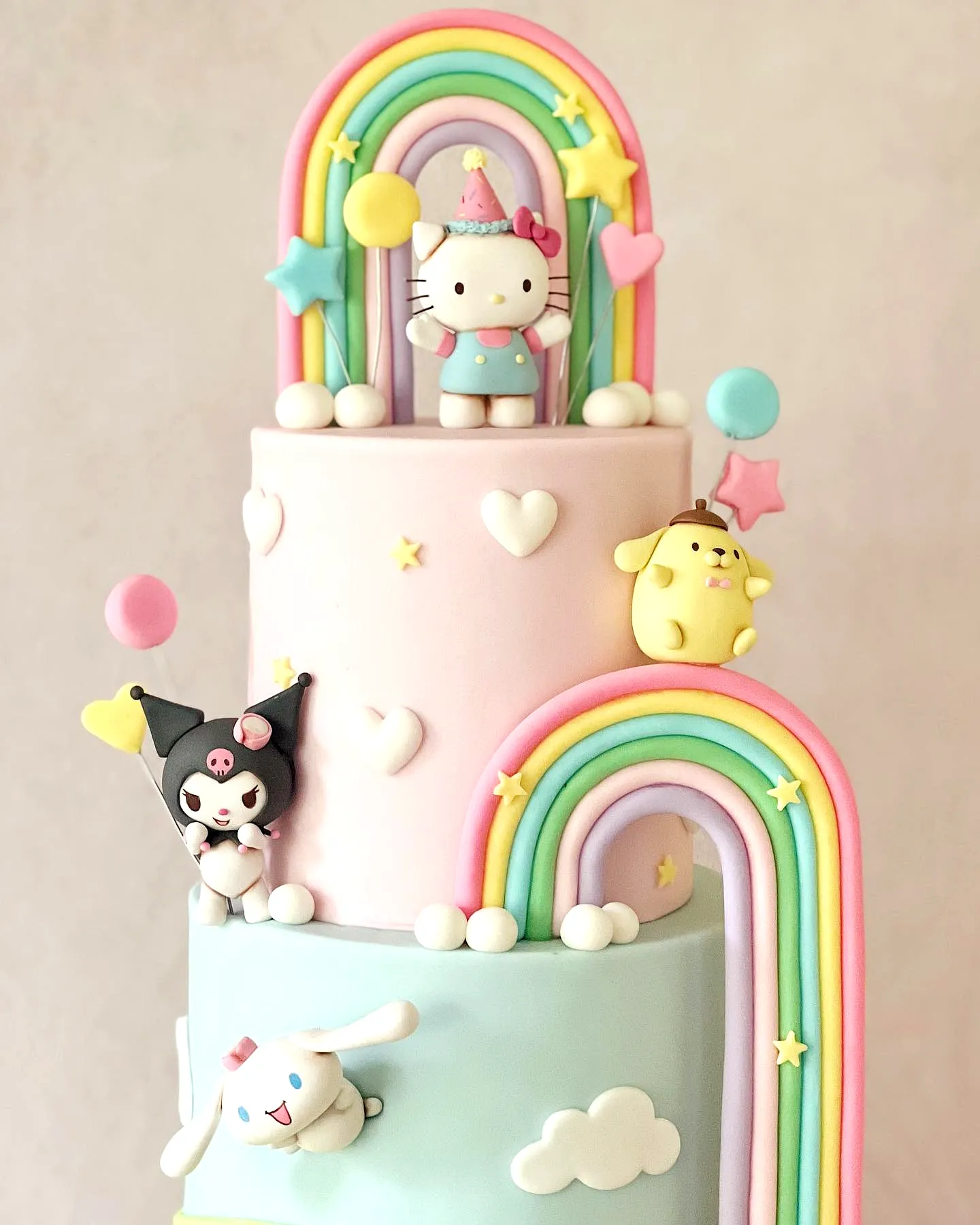 Cute Hello Kitty Cake Design for a Colorful Celebration