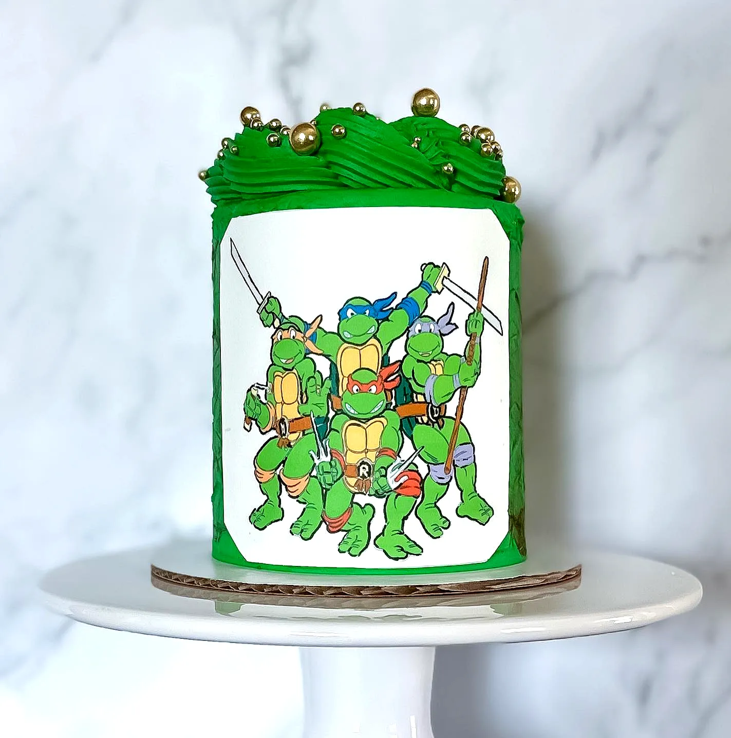 Cute Ninja Turtle Birthday Cake for a Fun Celebration